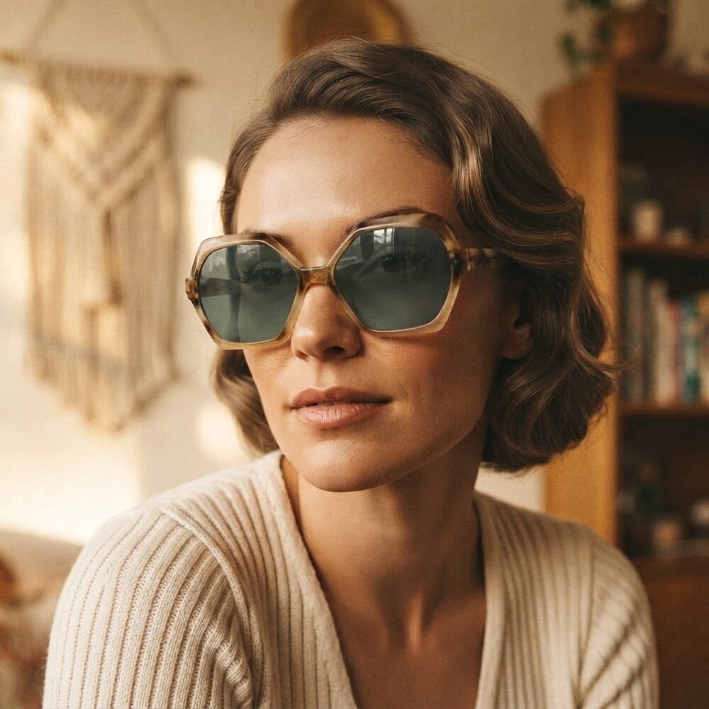 Vintage Cool-Ray tinted Tortoise Shell Sunglasses with Case